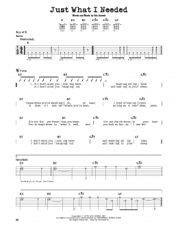 page one of Just What I Needed (Guitar Lead Sheet)
