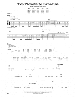 page one of Two Tickets To Paradise (Guitar Lead Sheet)