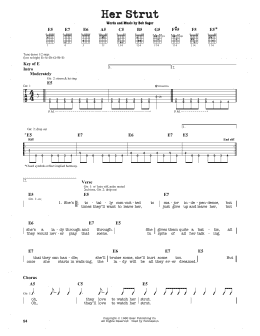 page one of Her Strut (Guitar Lead Sheet)