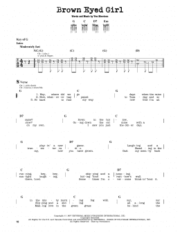 page one of Brown Eyed Girl (Guitar Lead Sheet)