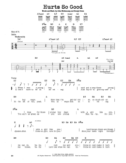 page one of Hurts So Good (Guitar Lead Sheet)