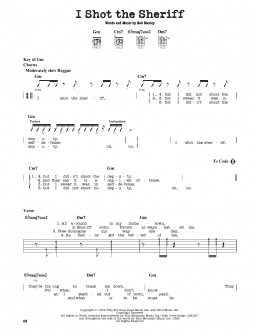 page one of I Shot The Sheriff (Guitar Lead Sheet)