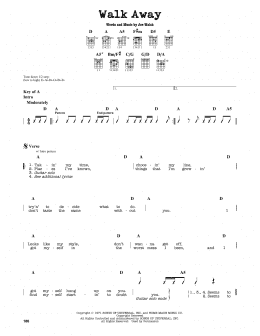 page one of Walk Away (Guitar Lead Sheet)