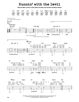page one of Runnin' With The Devil (Guitar Lead Sheet)