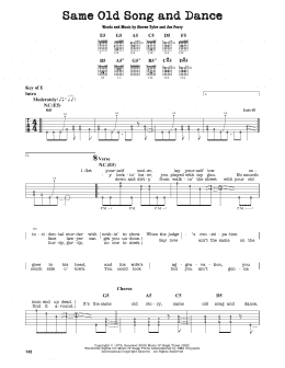 page one of Same Old Song And Dance (Guitar Lead Sheet)