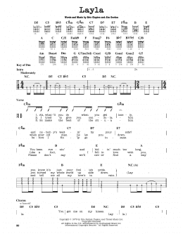 page one of Layla (Guitar Lead Sheet)