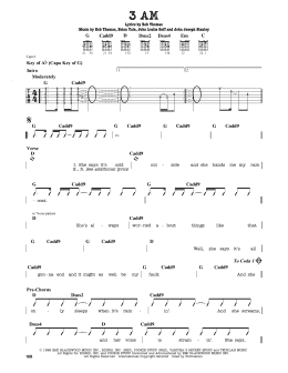 page one of 3 AM (Guitar Lead Sheet)