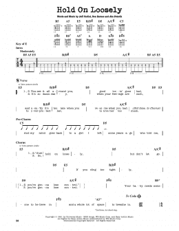 page one of Hold On Loosely (Guitar Lead Sheet)