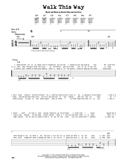 page one of Walk This Way (Guitar Lead Sheet)