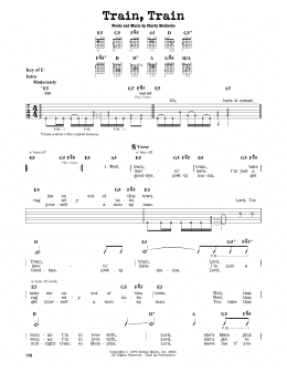 page one of Train, Train (Guitar Lead Sheet)