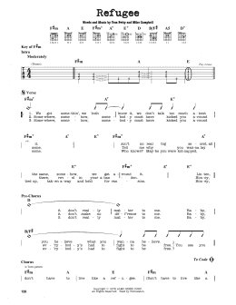 page one of Refugee (Guitar Lead Sheet)