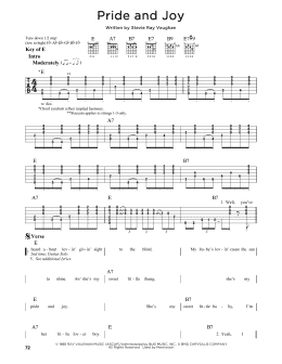 page one of Pride And Joy (Guitar Lead Sheet)