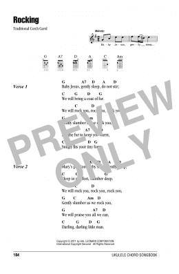 page one of Rocking (Ukulele Chords/Lyrics)