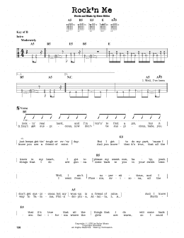 page one of Rock'n Me (Guitar Lead Sheet)