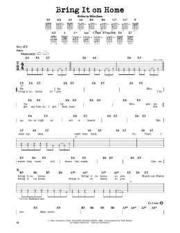 page one of Bring It On Home (Guitar Lead Sheet)