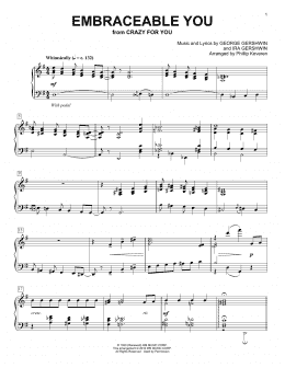 page one of Embraceable You (arr. Phillip Keveren) (Piano Solo)