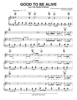 page one of Good To Be Alive (Piano, Vocal & Guitar Chords (Right-Hand Melody))