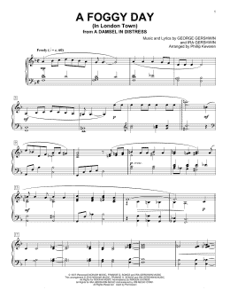 page one of A Foggy Day (In London Town) (arr. Phillip Keveren) (Piano Solo)