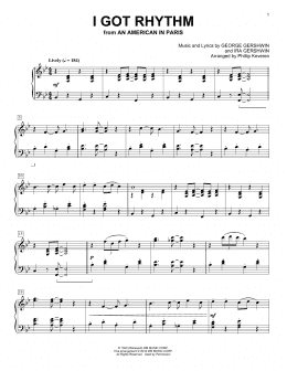 page one of I Got Rhythm (arr. Phillip Keveren) (Piano Solo)