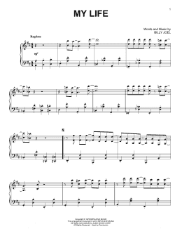 page one of My Life [Jazz version] (Piano Solo)