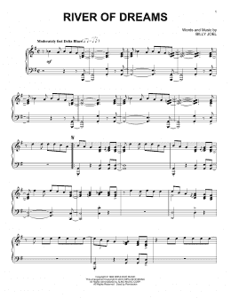 page one of The River Of Dreams [Jazz version] (Piano Solo)