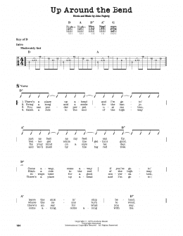 page one of Up Around The Bend (Guitar Lead Sheet)