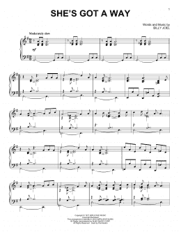 page one of She's Got A Way [Jazz version] (Piano Solo)