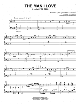 page one of The Man I Love (arr. Phillip Keveren) (Piano Solo)