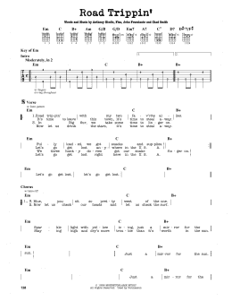 page one of Road Trippin' (Guitar Lead Sheet)