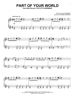 page one of Part Of Your World [Jazz version] (from The Little Mermaid) (Piano Solo)