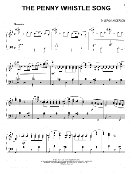 page one of The Penny Whistle Song (Piano Solo)