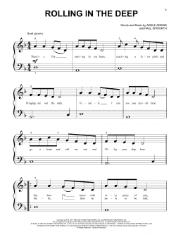 page one of Rolling In The Deep (Beginning Piano Solo)