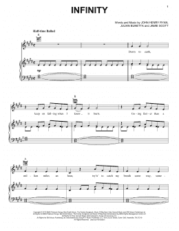 page one of Infinity (Piano, Vocal & Guitar Chords (Right-Hand Melody))