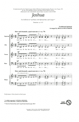 page one of Joshua (Fit The Battle Of Jericho) (SATB Choir)