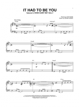 page one of It Had To Be You [Jazz version] (arr. Brent Edstrom) (Piano Solo)