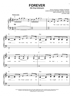 page one of Forever (We Sing Hallelujah) (Easy Piano)