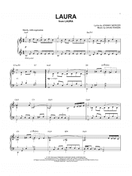 page one of Laura [Jazz version] (arr. Brent Edstrom) (Piano Solo)
