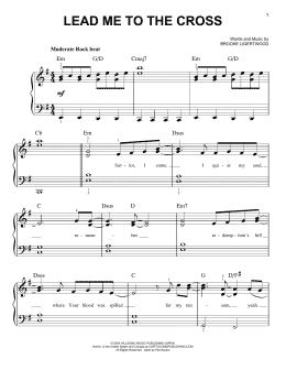 page one of Lead Me To The Cross (Easy Piano)