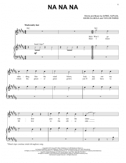 page one of Na Na Na (Piano, Vocal & Guitar Chords (Right-Hand Melody))