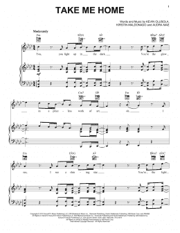 page one of Take Me Home (Piano, Vocal & Guitar Chords (Right-Hand Melody))