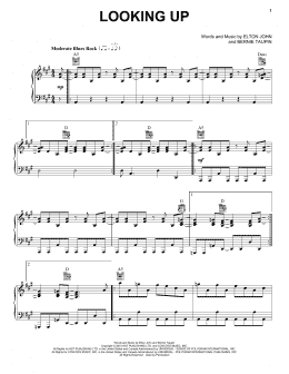 page one of Looking Up (Piano, Vocal & Guitar Chords (Right-Hand Melody))