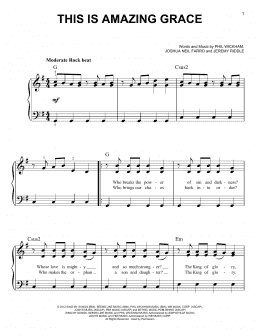page one of This Is Amazing Grace (Easy Piano)