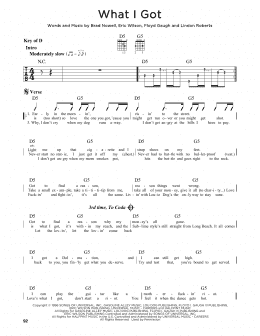 page one of What I Got (Guitar Lead Sheet)