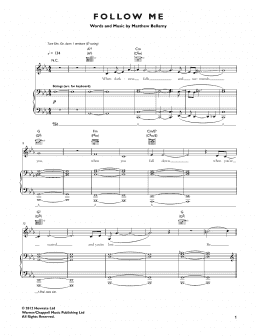 page one of Follow Me (Guitar Tab)