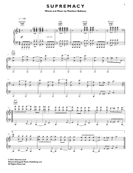 page one of Supremacy (Piano, Vocal & Guitar Chords (Right-Hand Melody))