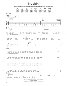 page one of Truckin' (Guitar Lead Sheet)