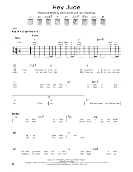 page one of Hey Jude (Guitar Lead Sheet)
