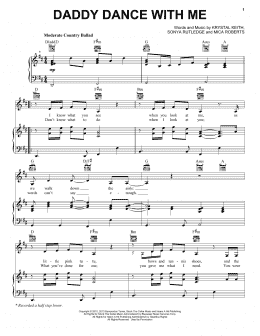 page one of Daddy Dance With Me (Piano, Vocal & Guitar Chords (Right-Hand Melody))