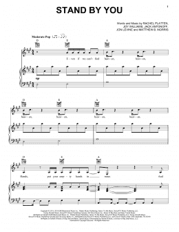 page one of Stand By You (Piano, Vocal & Guitar Chords (Right-Hand Melody))