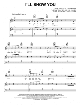 page one of I'll Show You (Piano, Vocal & Guitar Chords (Right-Hand Melody))